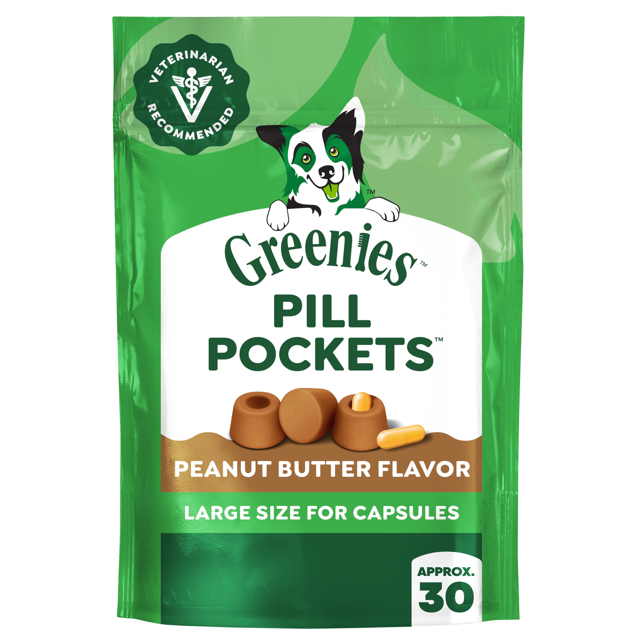 Greenies Pill Pockets mit echten Peanut Butter Leckerlis für Hunde