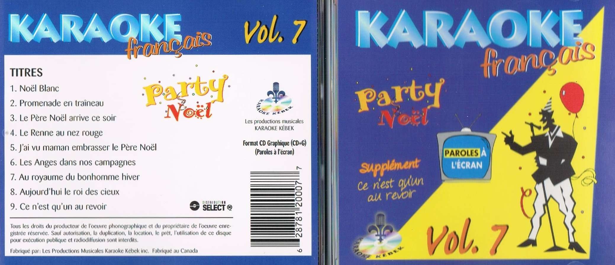 KARAOKE - V7 KARAOKE FRANCAIS: PARTY [Audio CD] KARAOKE