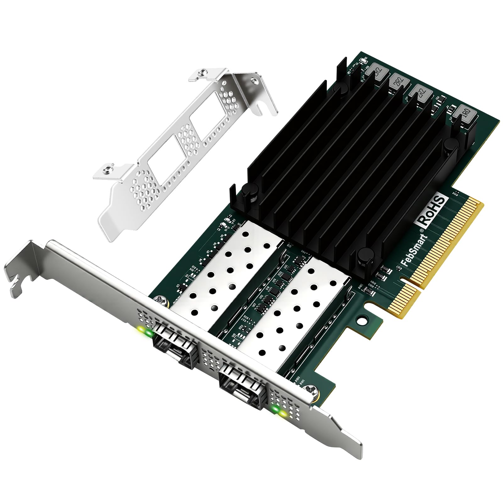 Interfaccia PCIE GEN 3.0 X8 a 2X 25GbE SFP28 porte ottiche Adattatore di rete RDMA convergente, Adattatore Ethernet PCIE, Scheda NIC PCIE, Controller Ethernet Broadcom BCM57414 2X 25Gb/s SFP28