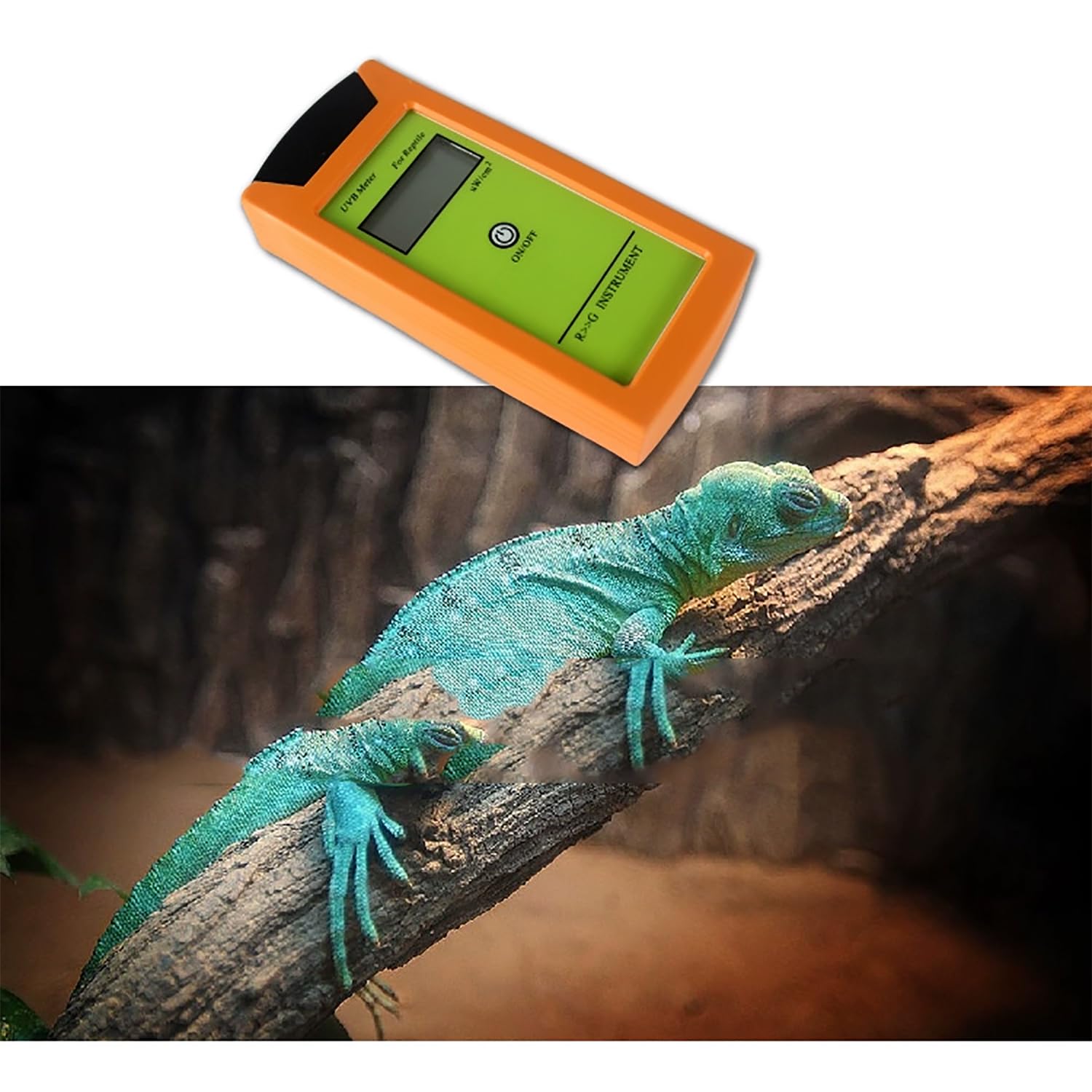Medidor de lámpara UVB para Reptiles, probador UVB para lámpara de Calor para Reptiles con Pantalla Digital de 2 Pulgadas, Sensor UVB, para Pruebas diarias de UVC de Varias Luces para Reptiles