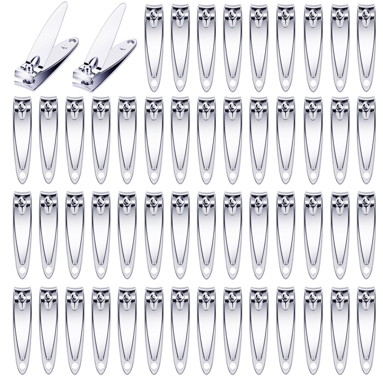 60-Pack Nail Clippers in Bulk Small Toe Nail Fingernail Clippers Bulk Nail Cutter for Travel Portable Mini Toenail