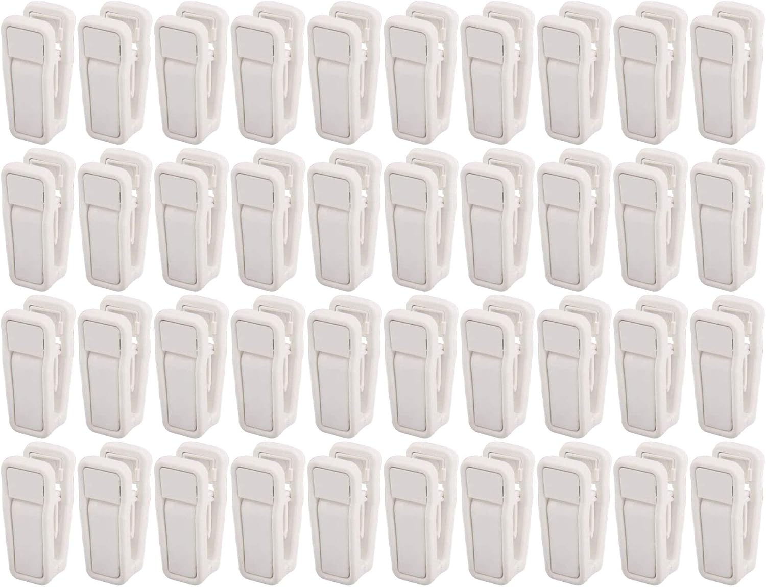KISEER Plastic Baby Hanger Clips, 40 Pcs Slimline Finger