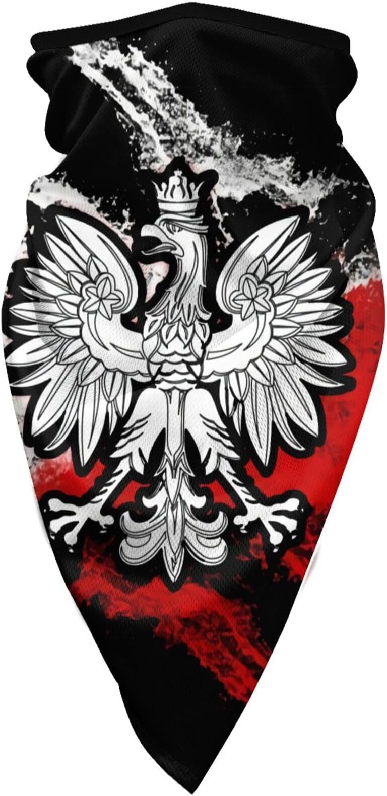Polish Flag White Eagle Neck Gaiter Mask Fashion Bandanas Headwear Balaclava Face Cover for Men Women