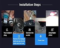 Vista 8 de AUXITO Error Free 912 921 LED Bulb Reverse Lights Backup Lights 4000 Lumens/Pair Extremely Bright CSP 9-SMD 906 W16W T15 LED Bulbs Plug and Play for