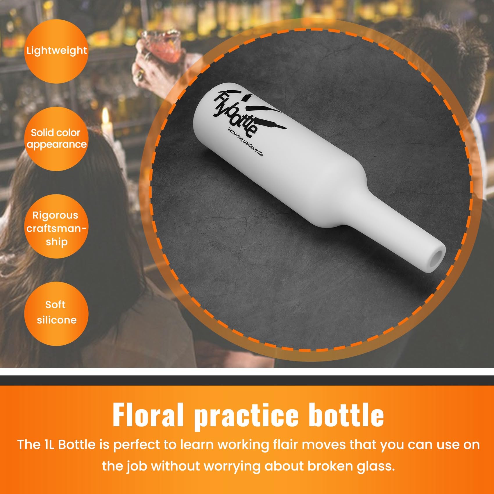 Flair Bartender Pratica Bartending Silicone Bar Pub Bottiglia Vino Cocktail Shaker