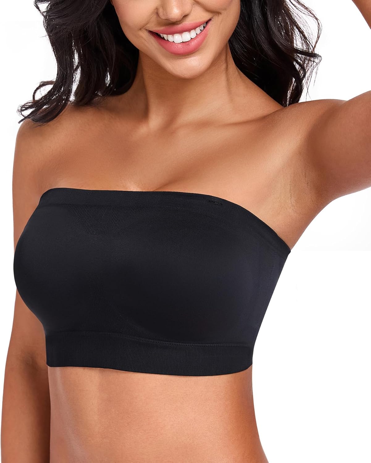 HACI Strapless Bra Wireless No-Slip Seamless Bandeau Tube Top for Women Everyday