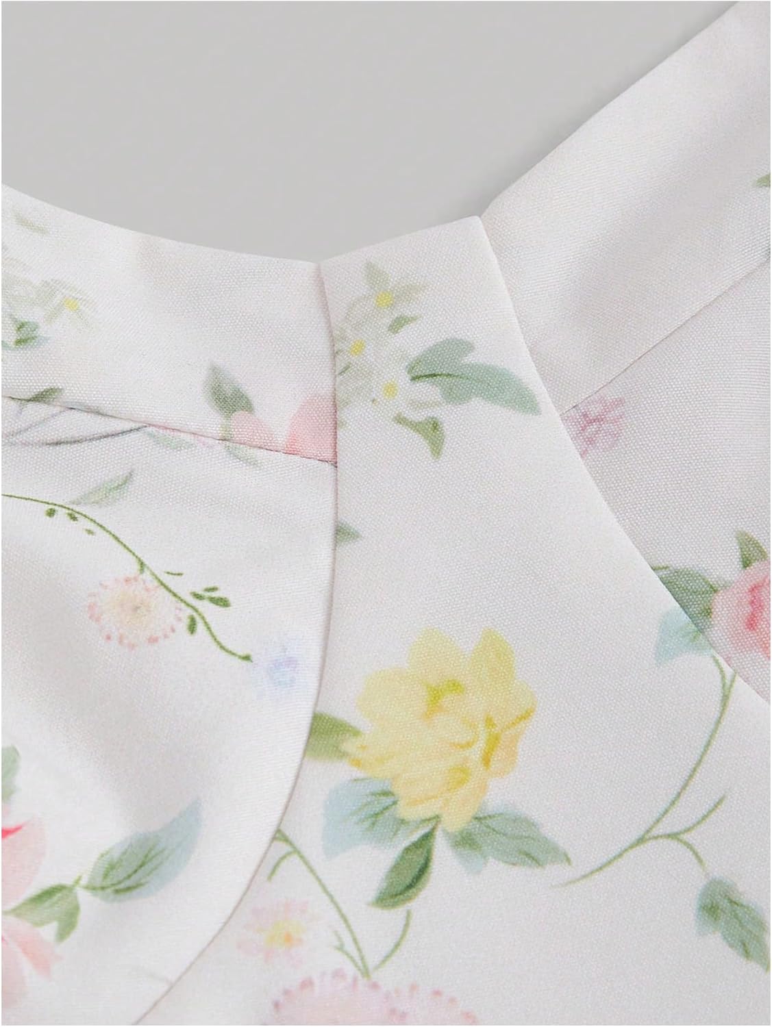 GORGLITTER Women's Floral Print Tea Party Midi Dresses Summer Bow Tie Backless Flowy Easter Prom Wedding Guest Sundress - Image 3