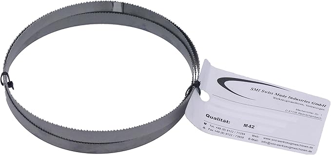 SMI Lame de scie à ruban bi-métal M42 - Dimensions