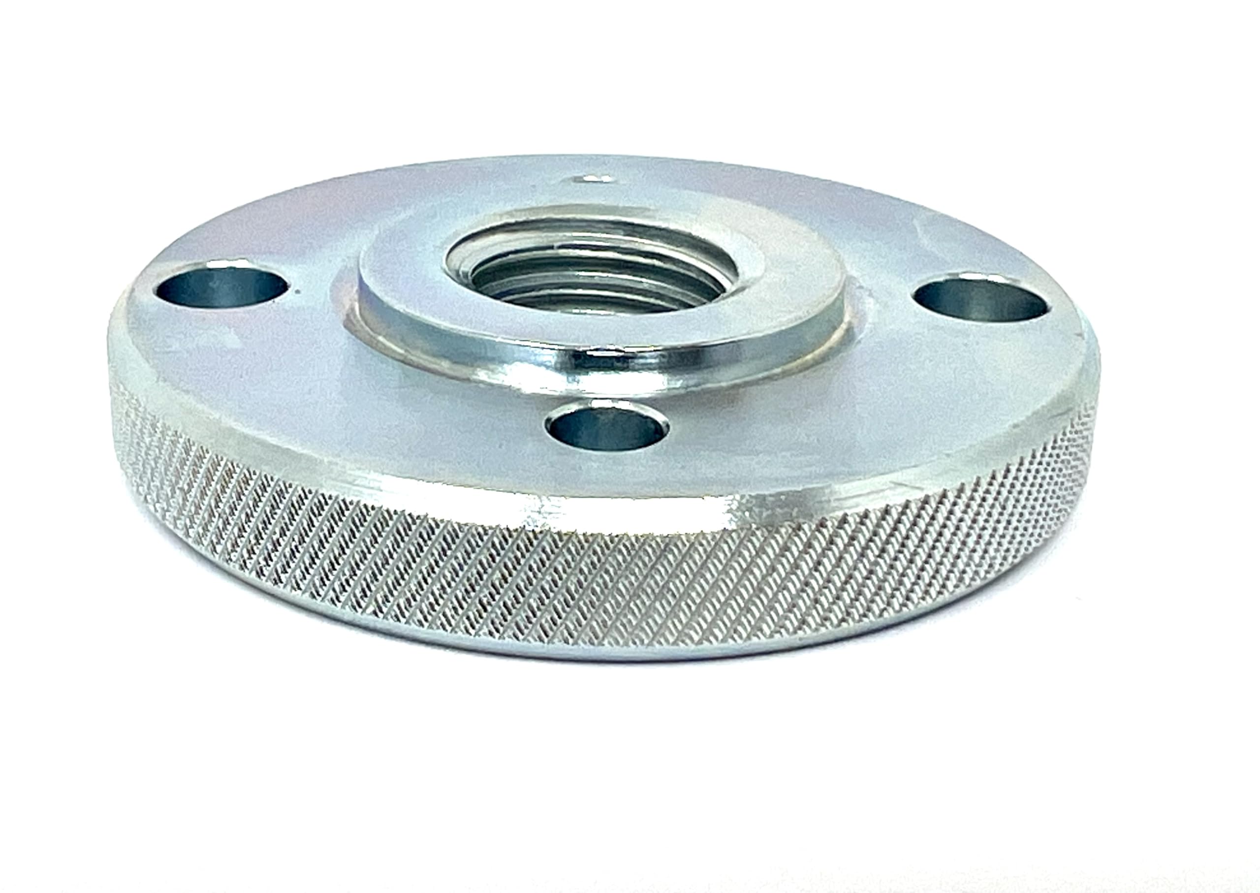 WELLERWERKZEUGE I M14 Quick Clamping Nut Knurled Quick Release Nut Angle Grinder Screw Extra Flat, silver - Image 3