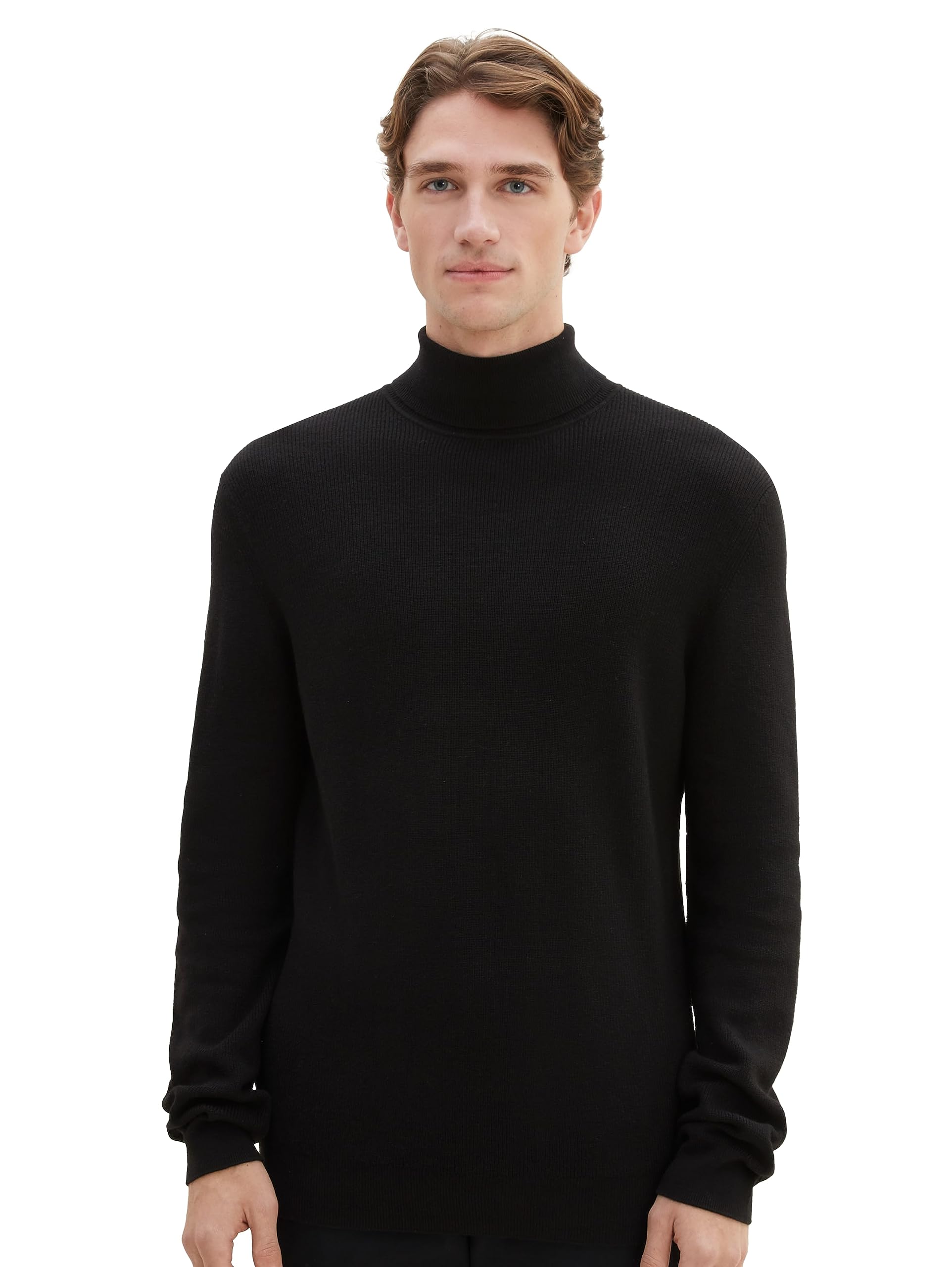 TOM TAILOR Men's 1038241 Pullover Sweater, 29999 - Black,