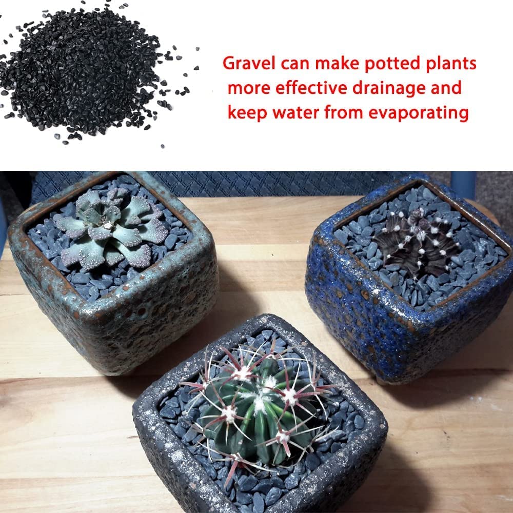 VAYINATO® Natural Medium Size Black Gravel Chips for Aquarium Gravel and Indoor Plants (3 Kg) by Petzlifeworld 4