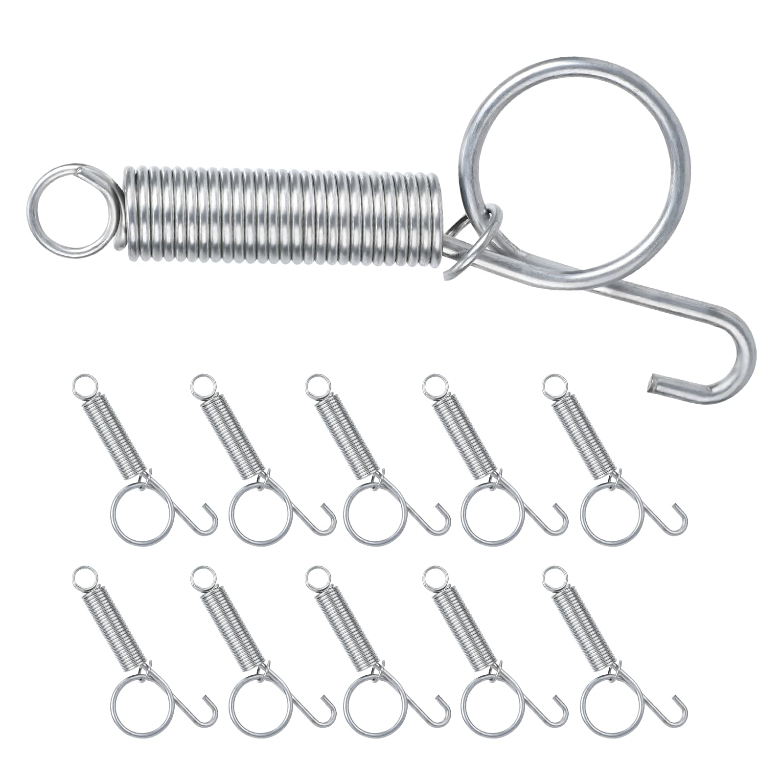 Photo 1 of 10 Pack Multi-Functional Metal Finger Spring Latch Hook for Rabbit Cage Door Dog Crate Lock Cat Door Latch for Fixing Small Animal, Rabbit, Dog, Parrot, Guinea Pig,Squirrel
