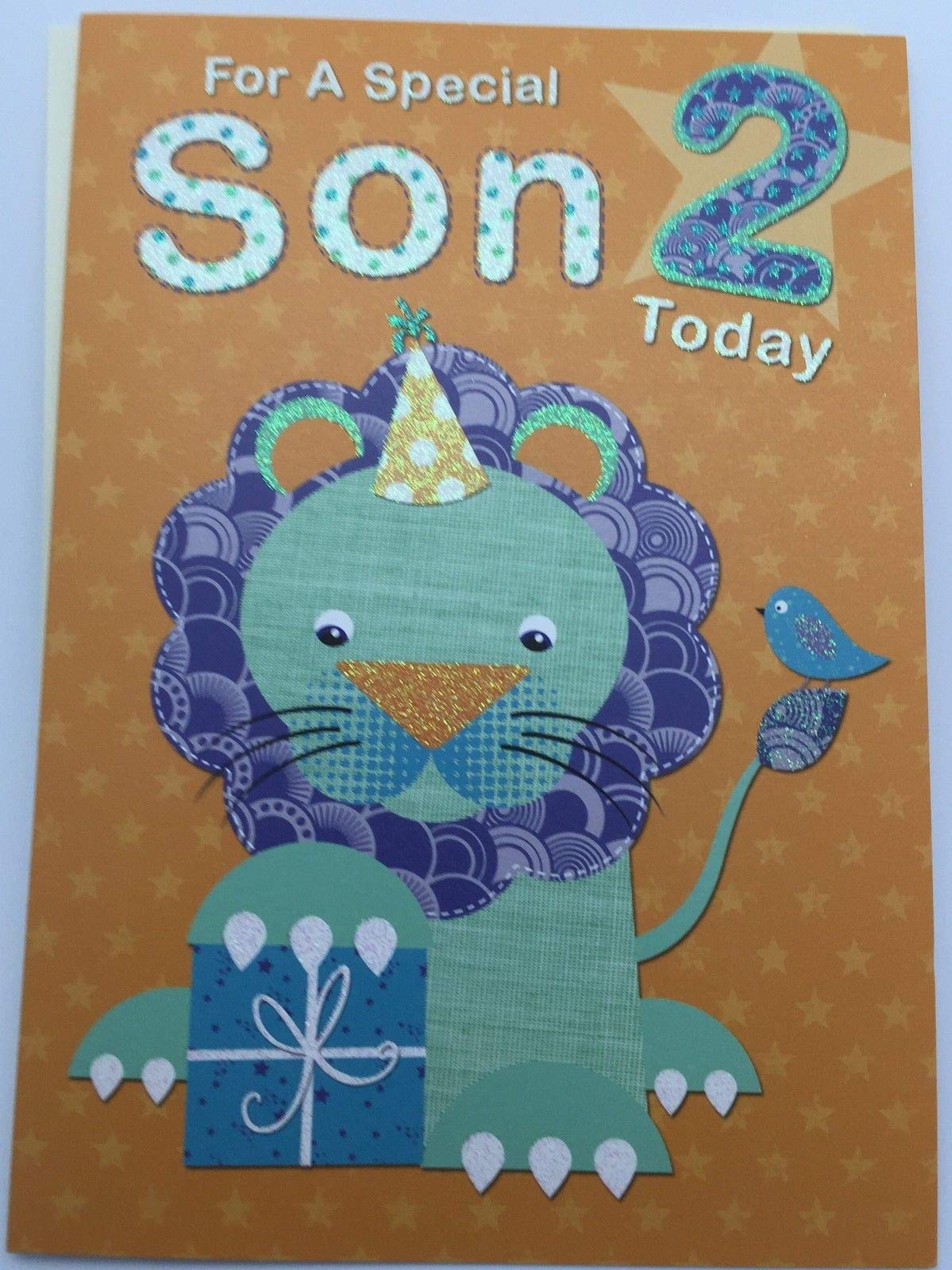 Shop Inc Boys Cute Special Son 2Nd Birthday Greeting Card