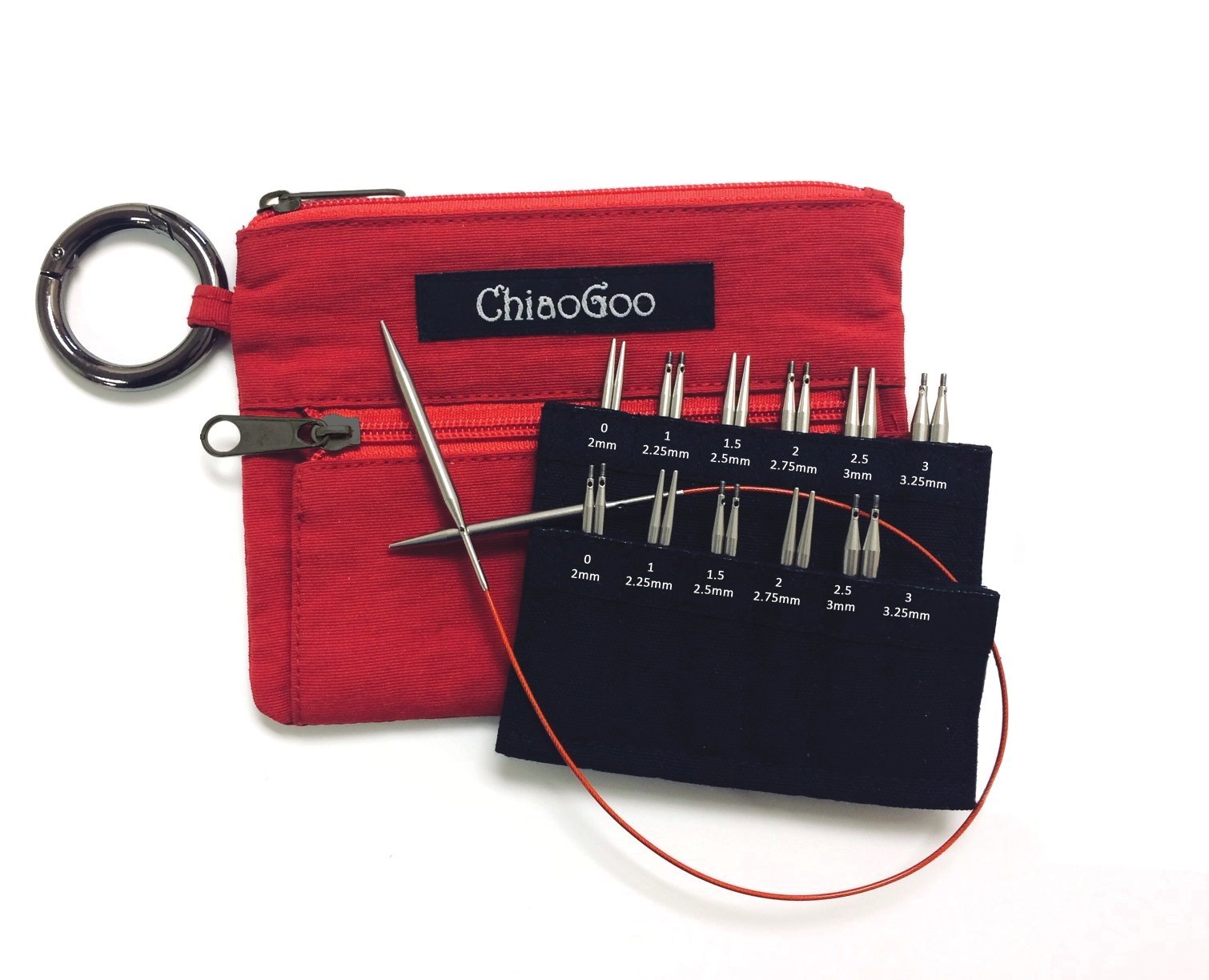 Chiaogoo Red Twist Shorties Interchangeable Set