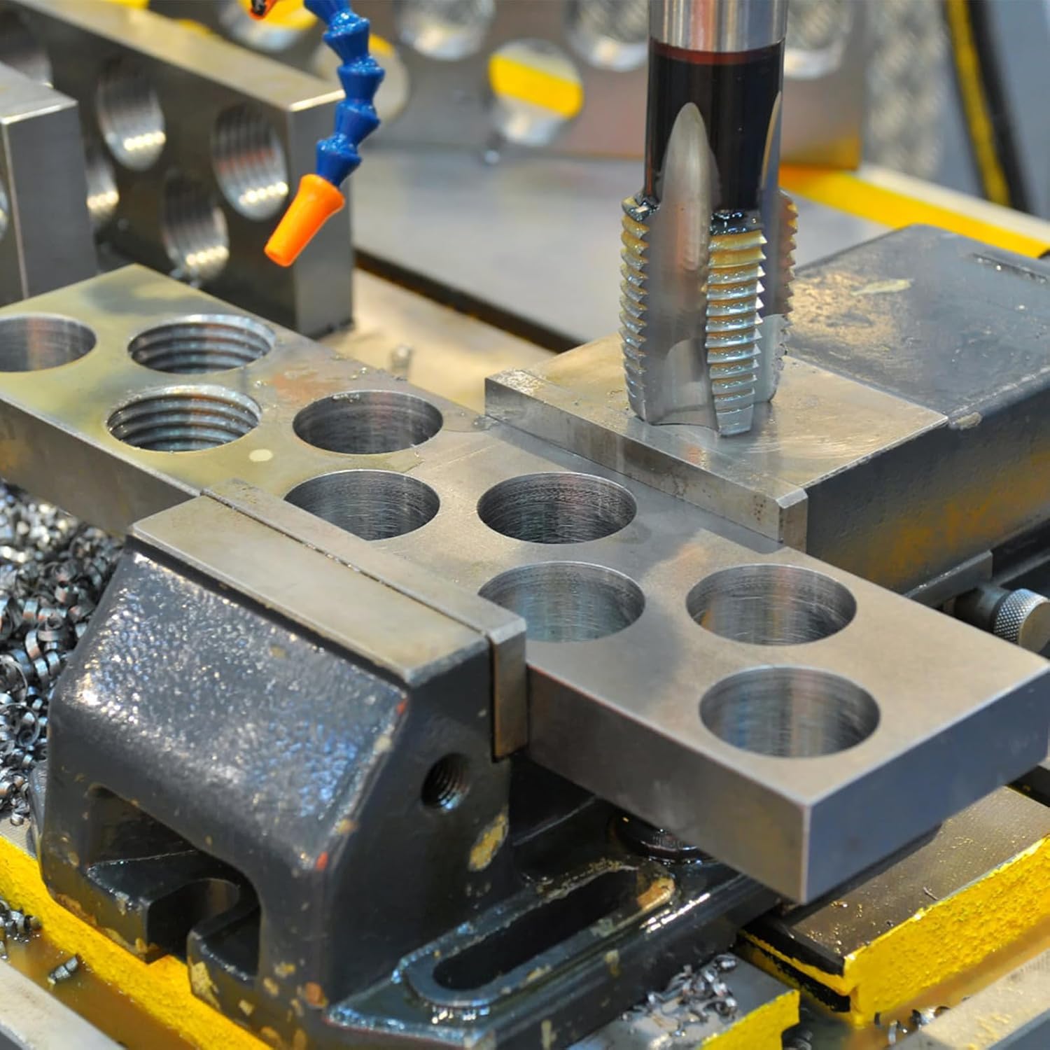Blocs Parallèles, 2 Pièces 1-2-3 Bloc De Précision Blocs De Serrage, 0,0001" 23 Trous Fraisage Parallèle Bloc De Serrage Outils De Tour De Precision Pour Fraiseuse, Machines-Outils