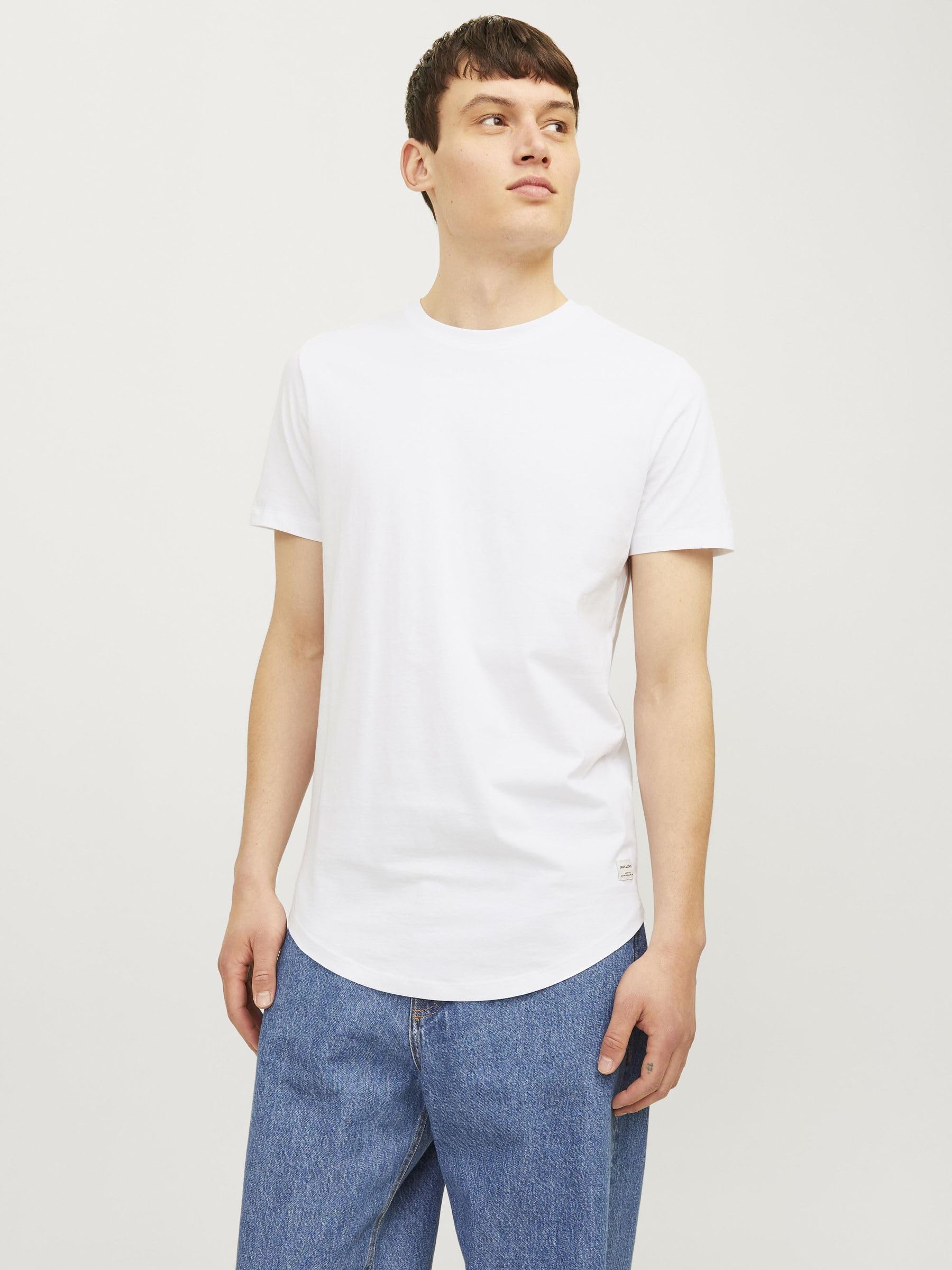 JACK & JONES Koszulka męska bawełna organiczna, czarny, XXL