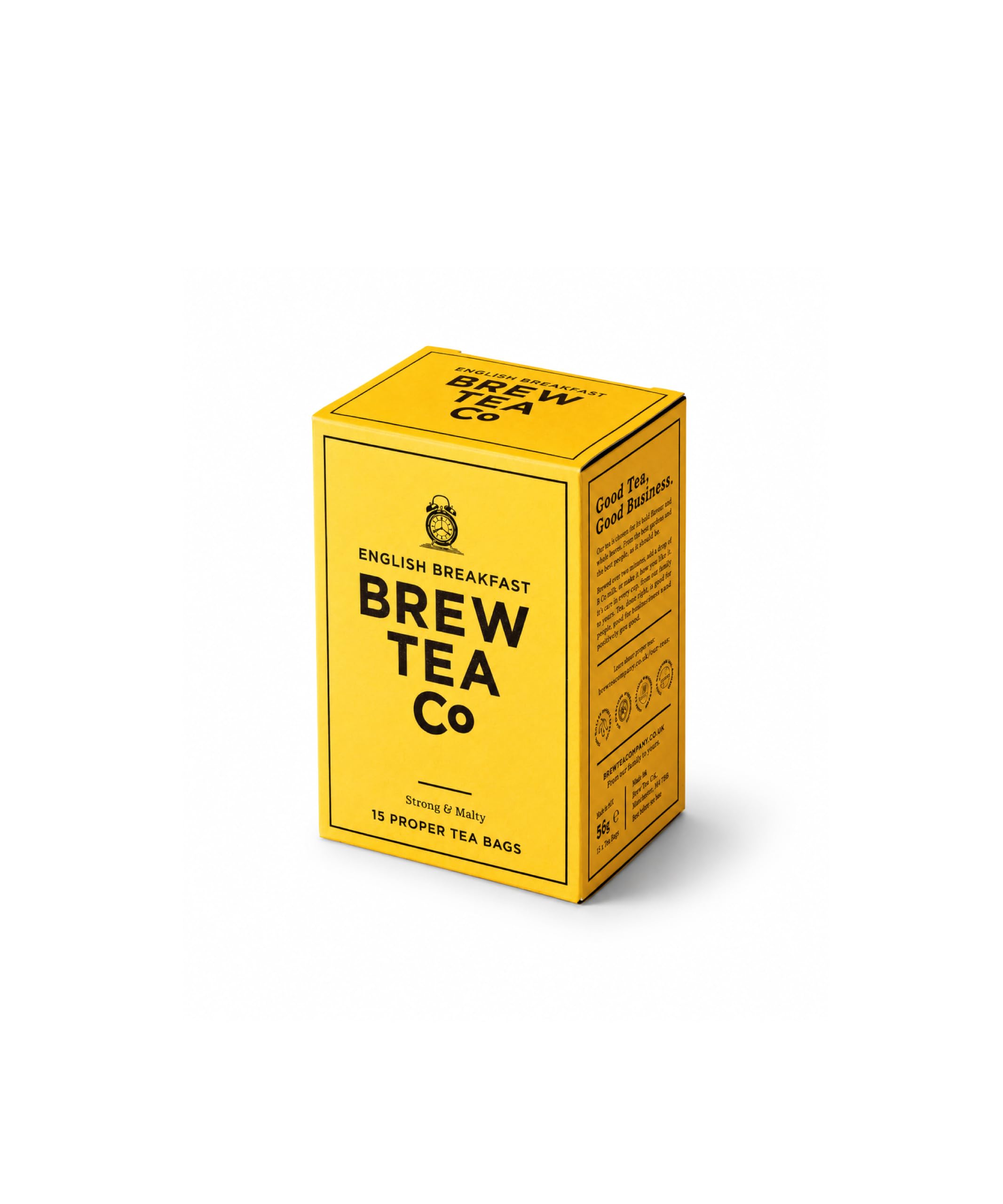 Brew Tea Company - English Breakfast Tea - Not Dust - 15 Proper Tea Bags