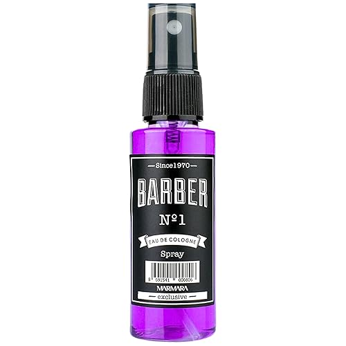 Marmara Barber Cologne - La mejor opción de peluqueros modernos y abanicos de afeitado tradicionales, tamaño de viaje (1.7 fl oz, número 1)