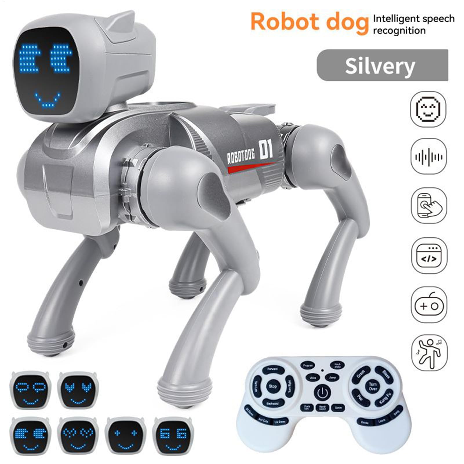 Perro Robot Figuras Juguetes Educativas Realistas con Voz