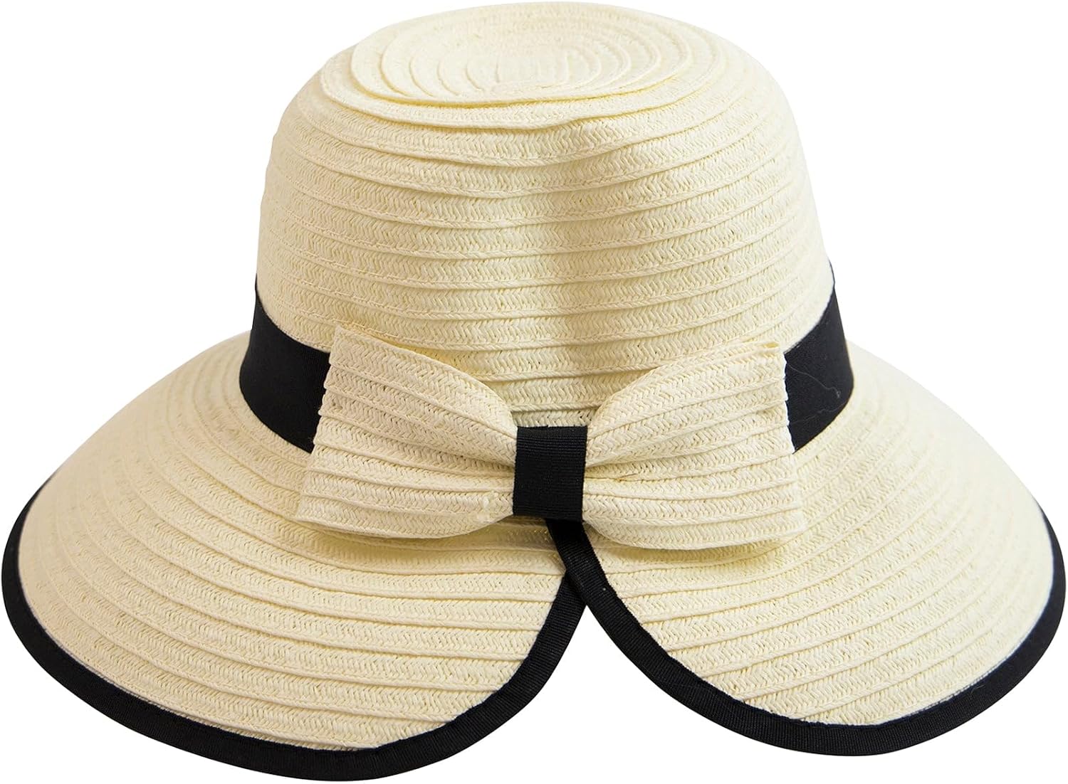 San Diego Hat Company Women's Sun Brim Bow At Back and Contrast Edging