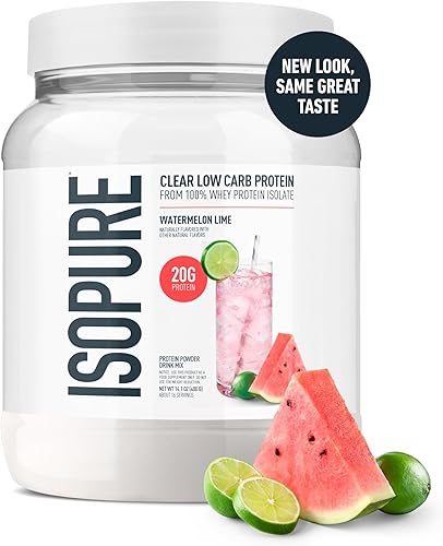 Miniatura 2 de Isopure Proteína en polvo proteína aislada de suero transparente mezcla de bebida de recuperación después del entrenamiento sin gluten con cero