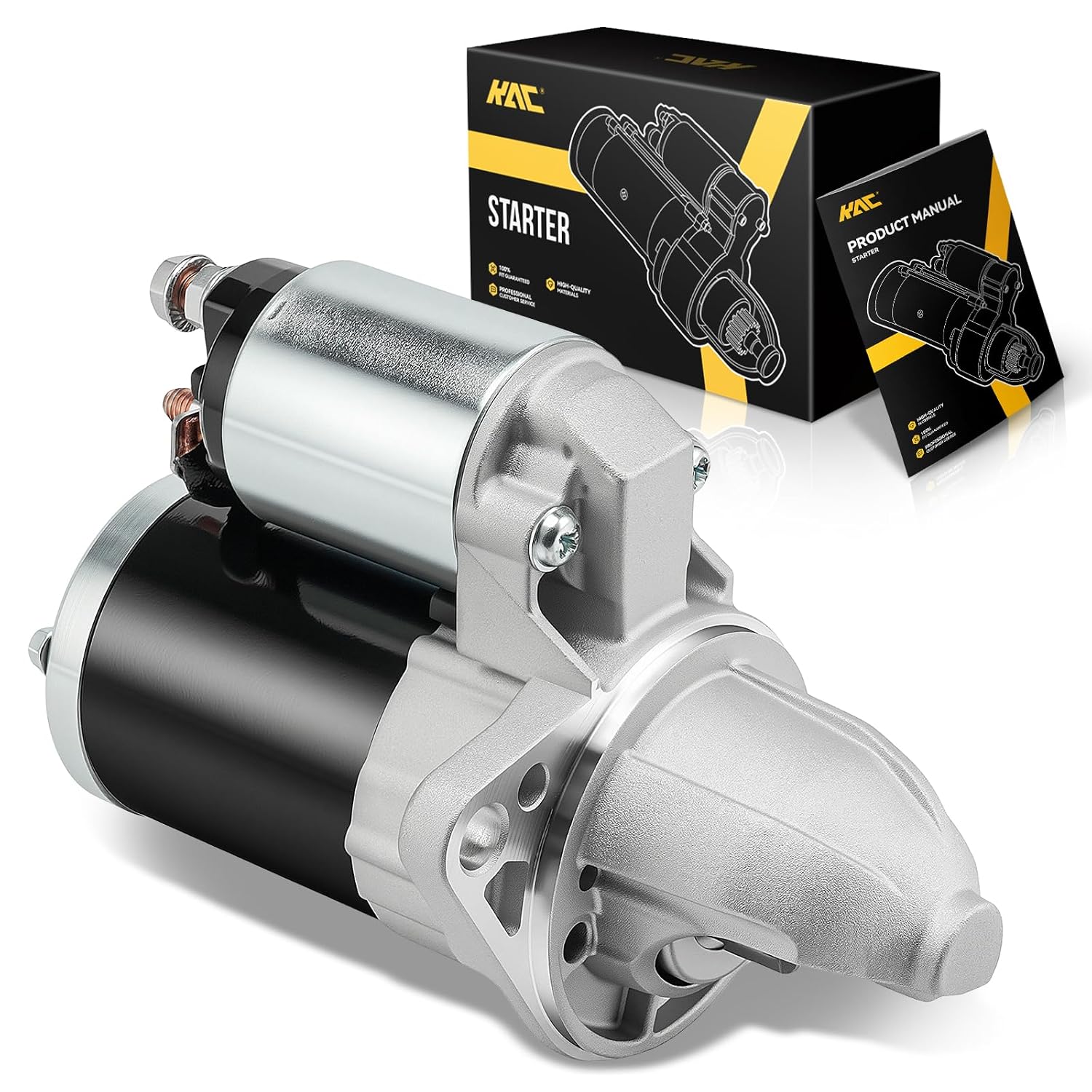 KAC Starter Motor Fit for Subaru 2014-2018 Forester Automatic CVT, 2015-2019 Outback, Legacy, 2012-2016 Impreza, XV Crosstrek 1.2KW 23300AA710 23300AA71A SR4316X miniatura 1