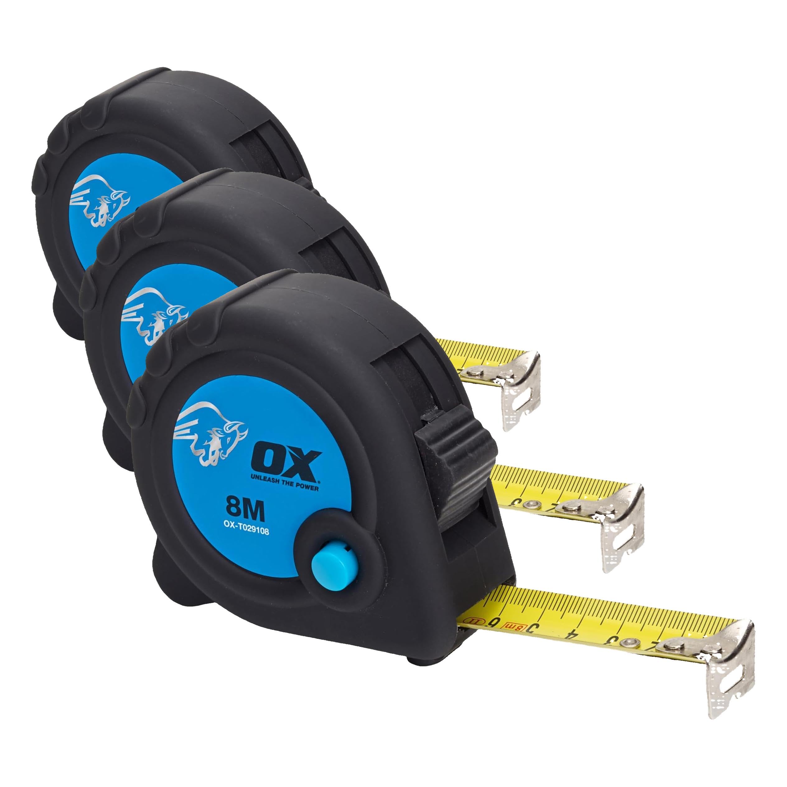 OX Cinta Comercial 8M-Métricol, 10m (Paquete de 3)