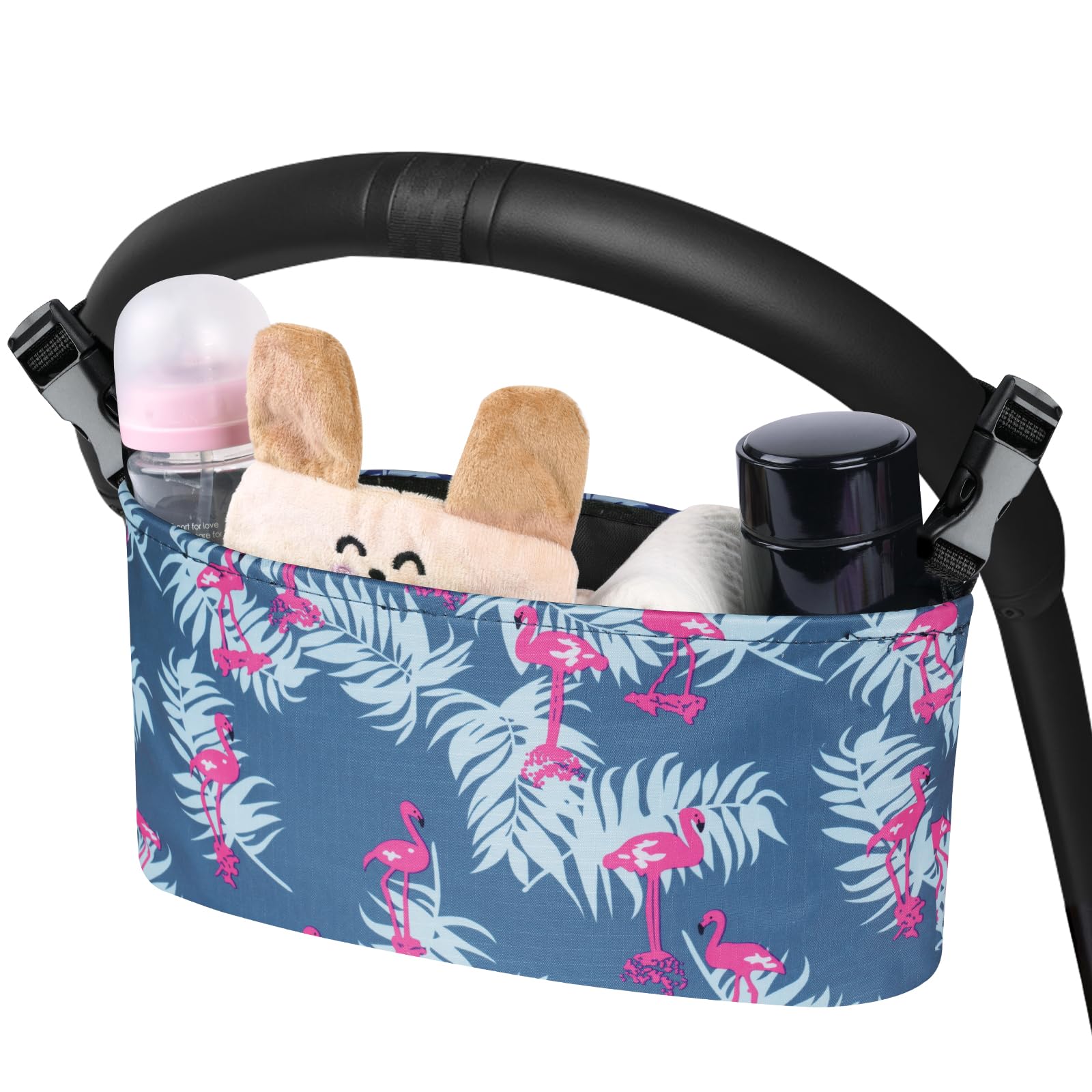 Vicloon Kinderwagen Organizer, Buggy Organizer Tasche mit Schultergurt, Buggy Kinderwagentasche Baby, Kinder Buggy Organizers Zum Tragen Trinkflasche/Feuchttüchern/Windeln/Baby Zubehör, Blau