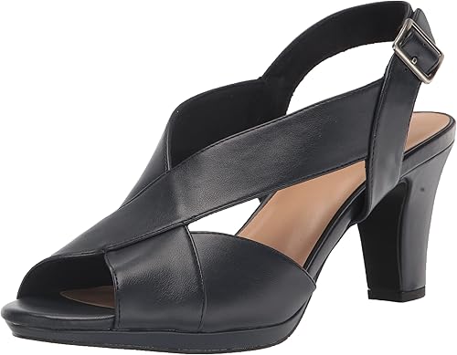 Easy Street Sandales talons Christy pour femme, bleu marine, 7 X-Wide