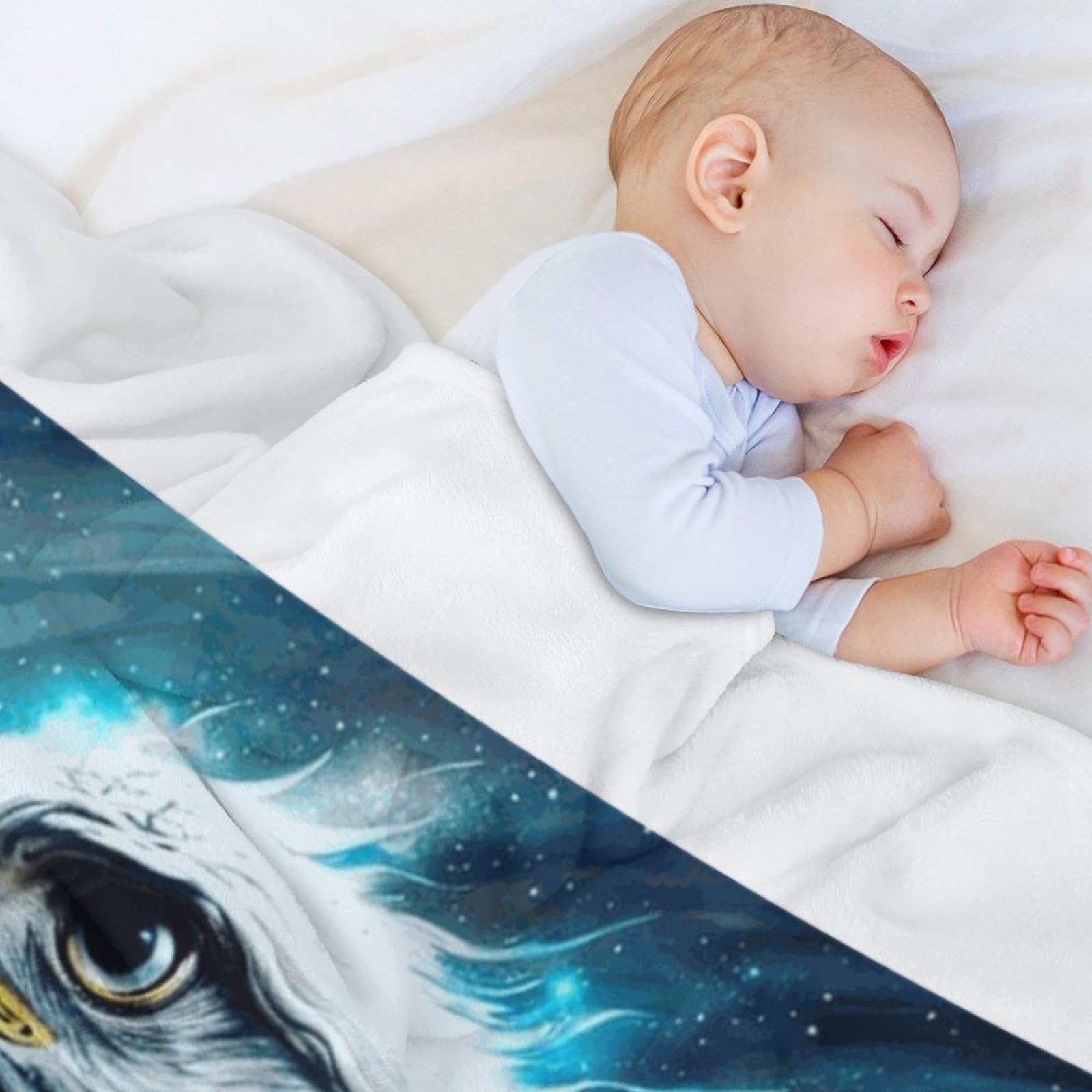 Adler 3D-Digitaldruck Kuscheldecke 100% Flannel 150×200cm
