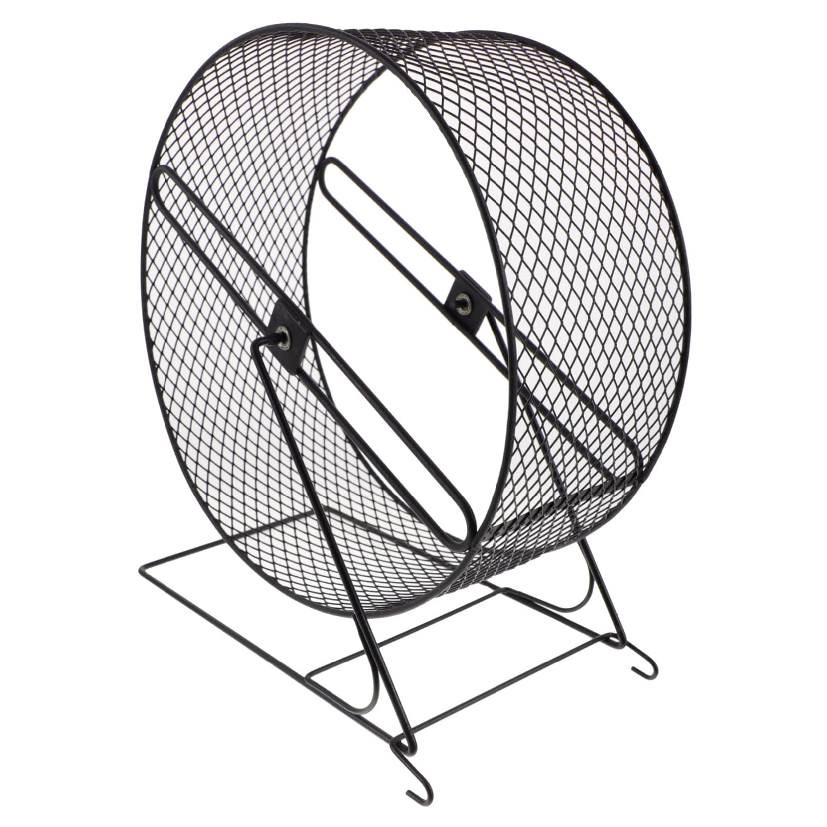 INOOMP Roue Silencieuse pour Hamster, Jouet de Course pour Hamster en Fer Noir, Exercice Sûr et Silencieux pour Hérisson et Petits Animaux