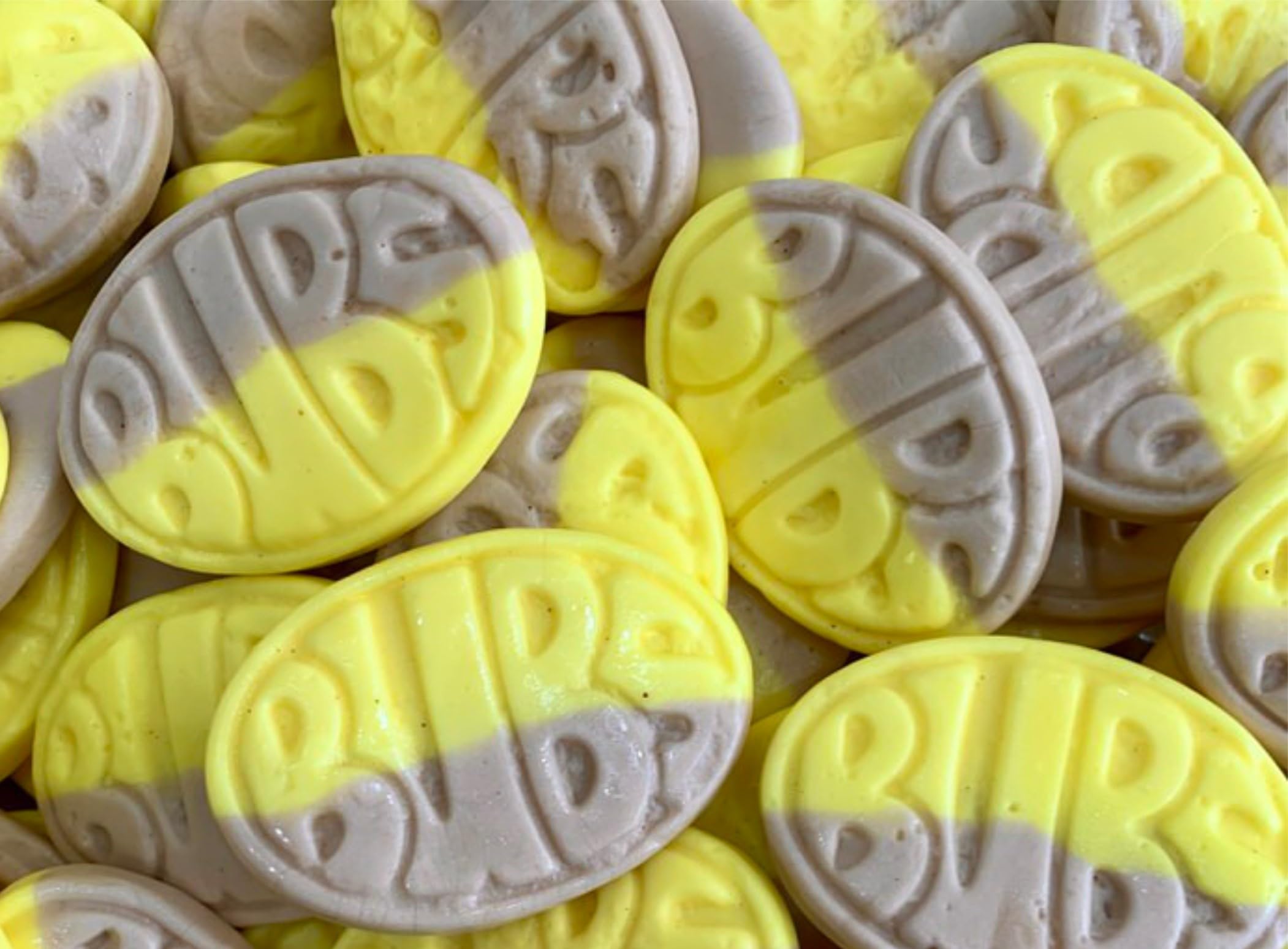 1kg BUBS Banana & Caramel Foam Sweets Candy Pick & Mix Sweets Gummy Resealable Pouch Share Bag