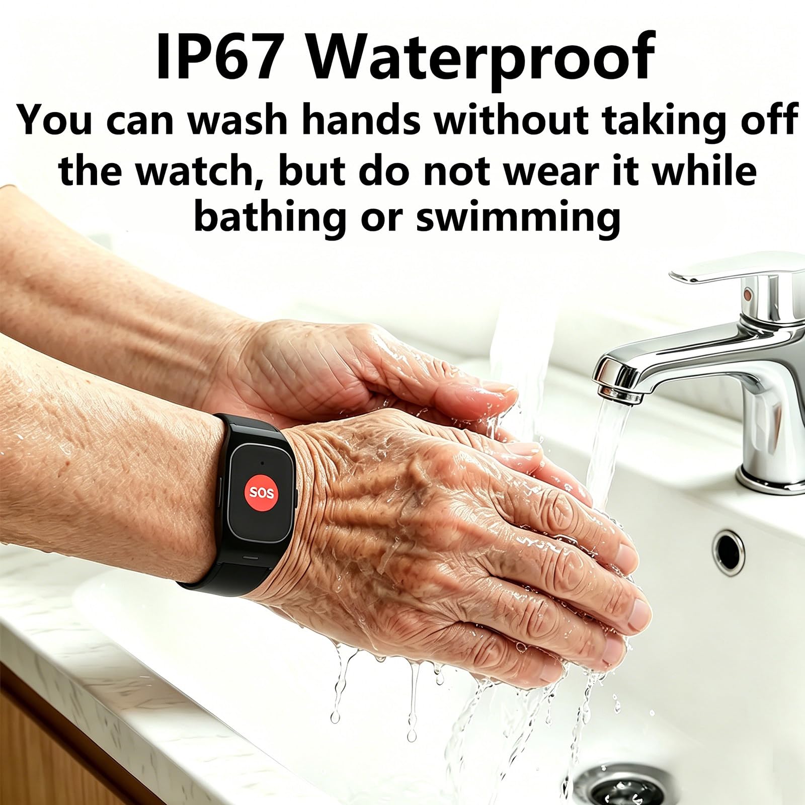 Montre Intelligente pour Seniors Agee Personnes Âgées, Vibration Et Signal Sonore Double Alerte pour Les Seniors. Configuration pour 15 Personnes Screen