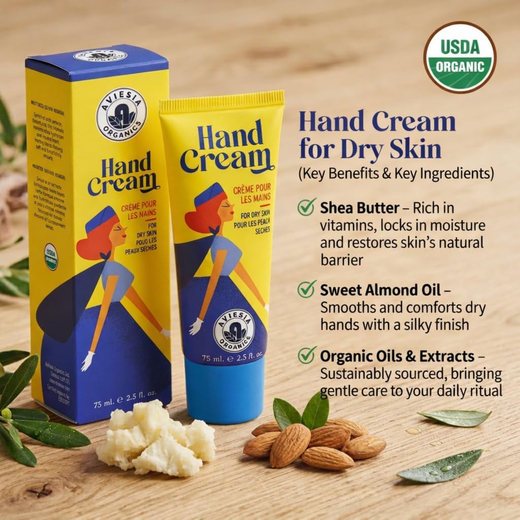 Amazon.com : Aviesia Organics USDA Certified Hand Cream For Dry