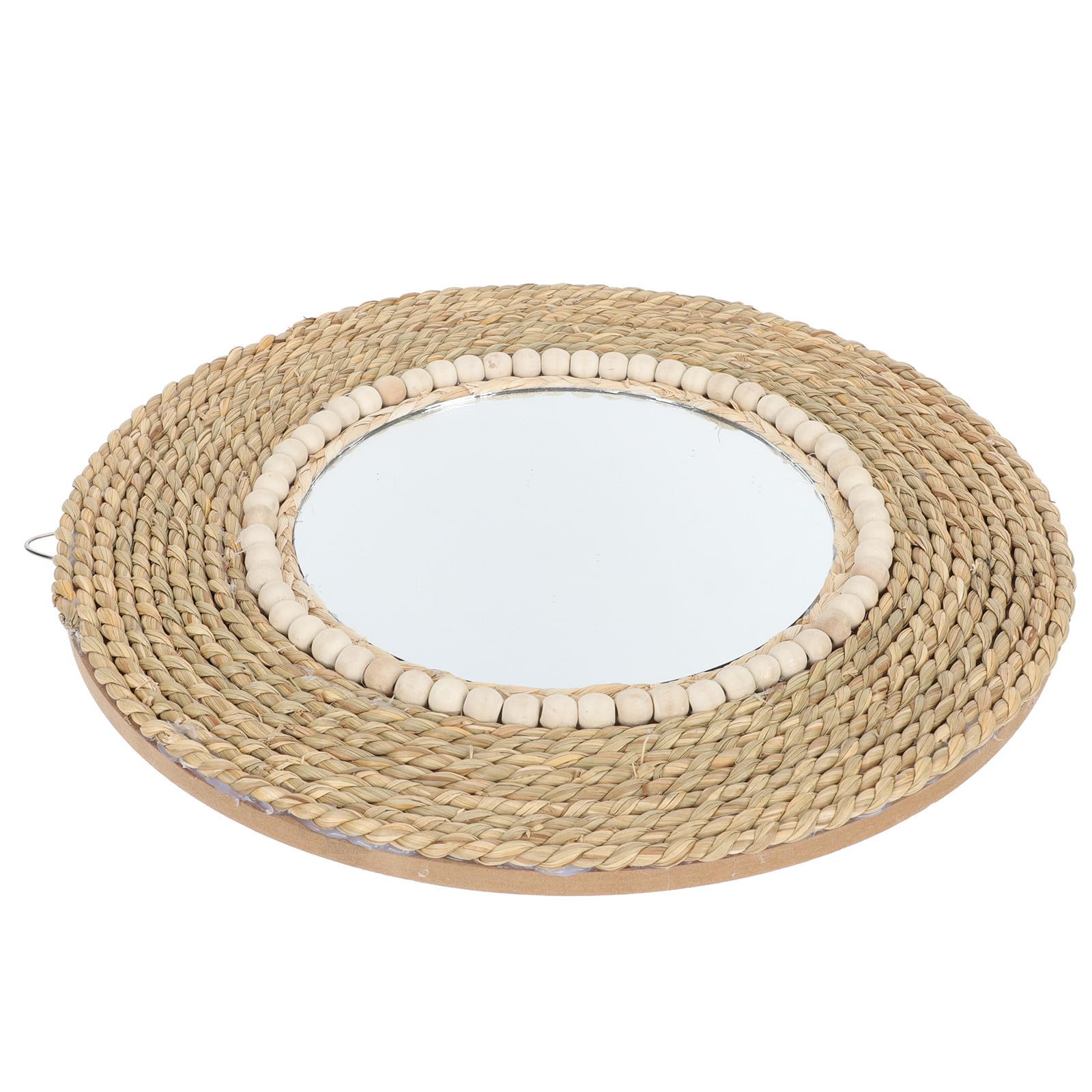 Miroir mural décoratif rond en verre pour décoration murale naturelle de chambre