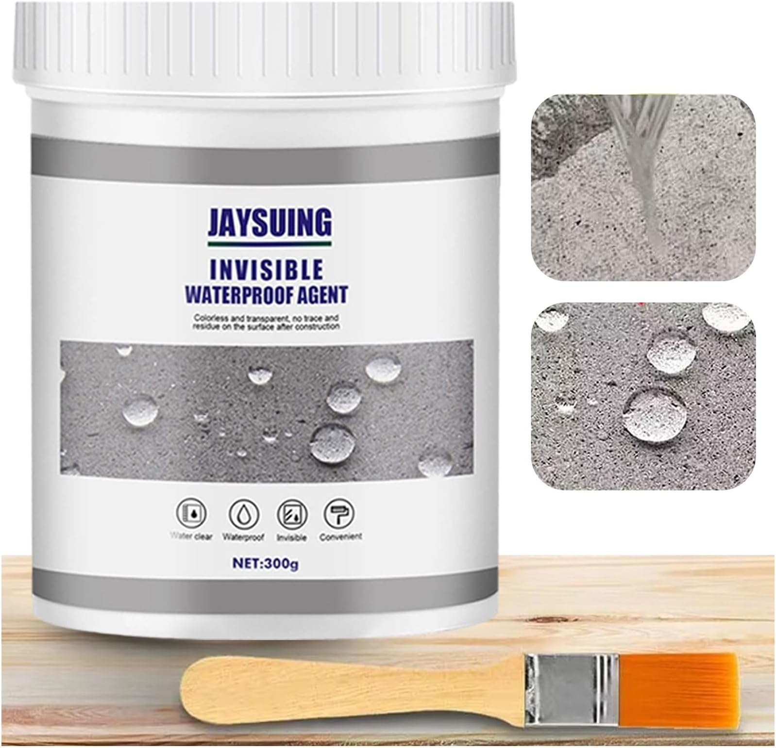 Invisible Waterproof Coating Agent 300g - Transparent, Super Strong, Outdoor Anti-Leakage Roof Sealant Adhesive