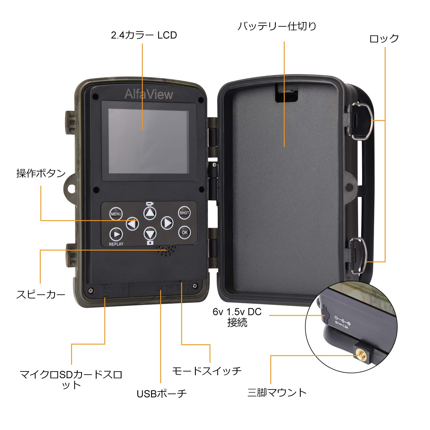 Amazon.co.jp: トレイルカメラ 防犯カメラー 暗視カメラー 1200万画素 