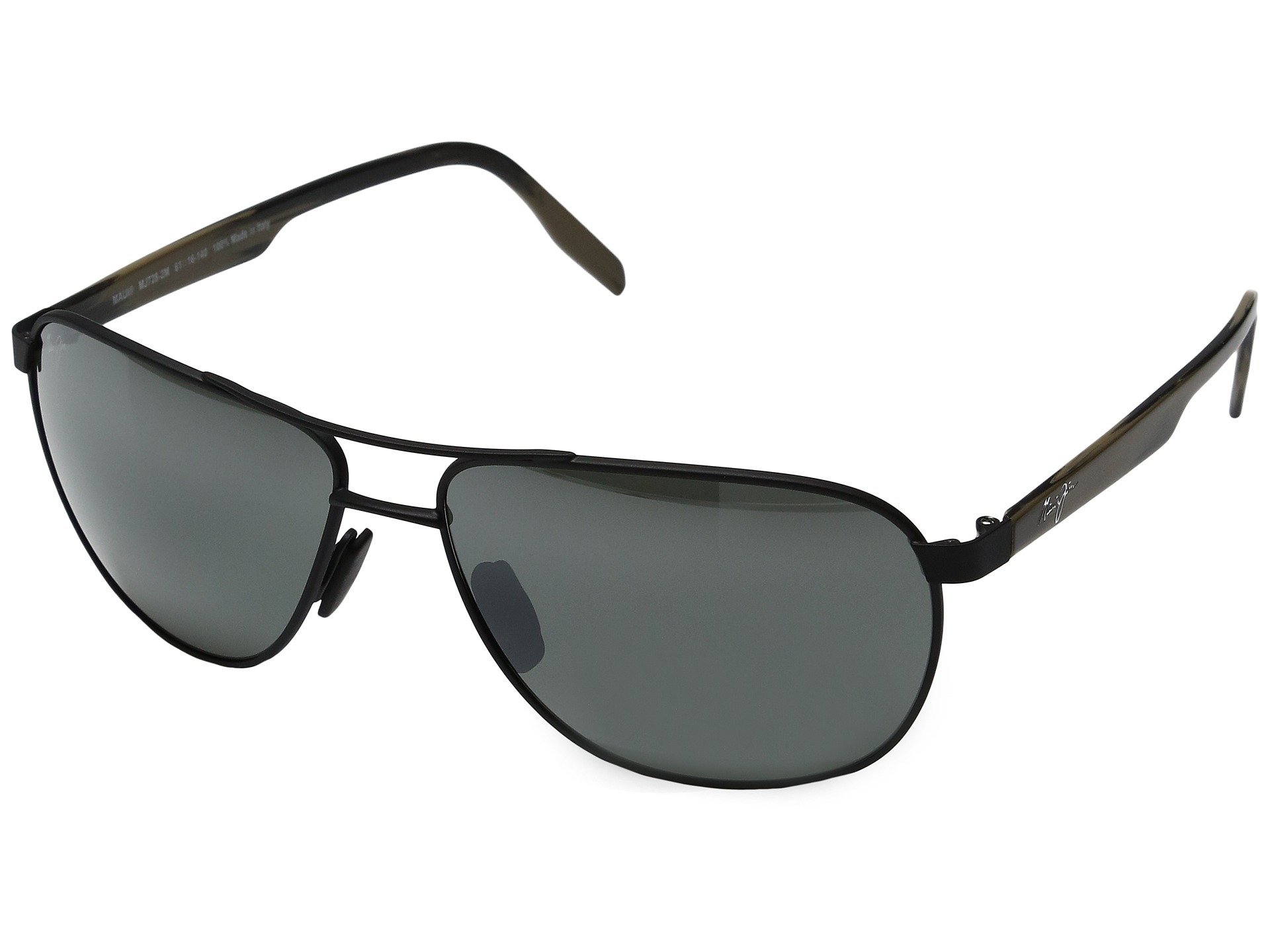 Maui Jim Unisex Castles Sunglasses, Grey Castles Black Matte, M
