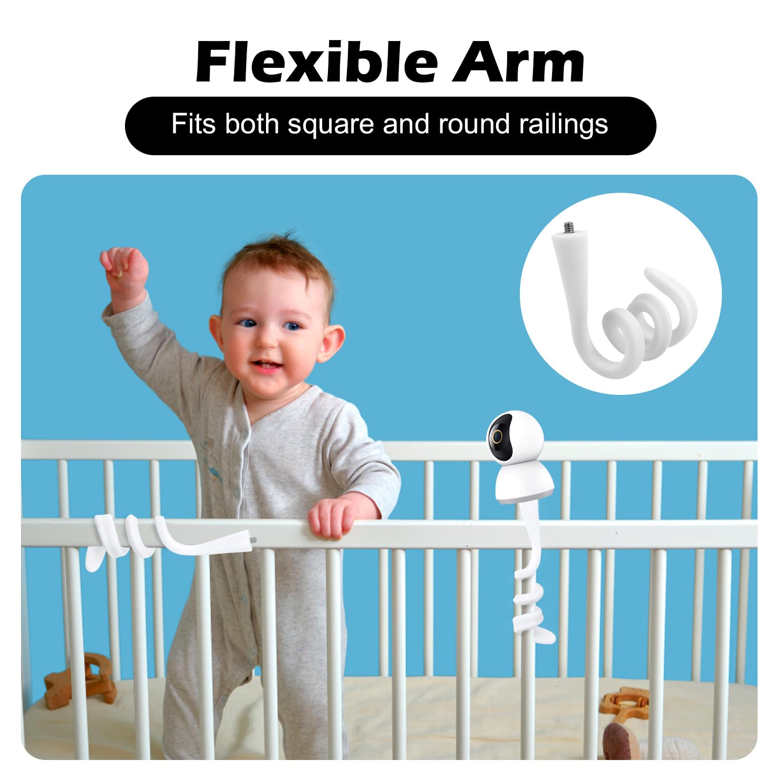 Supporto Flessibile Per Baby Monitor - Universale, Regolabile, Per Presepi Senza Forare - Foto 10