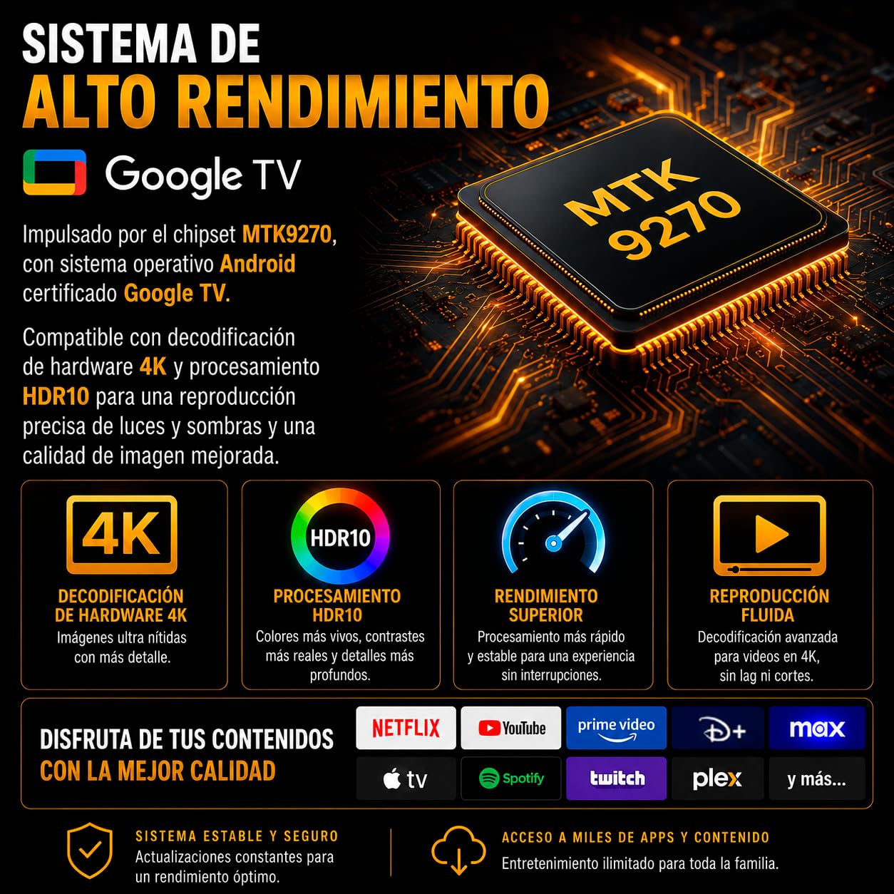 Proiettore DLP Google TV certificato | 1000 ANSI Lumen | Full HD 1080P nativo | Compatibile 4K con Scale XPR | Auto Focus e Auto Keystone 6D | WiFi 6 | 3D DLP Link | Batteria 20800 mAh | Altoparlanti
