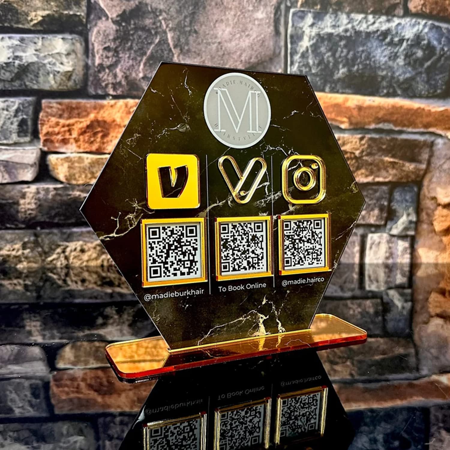 Multi QR Code Business Social Media Sign Payment Sign Instagram Facebook Zelle Venmo Cashapp QR Code Sign Double QR Code Sign Scan to Pay Sign CashApp Payment Sign PayPal Payment Sign