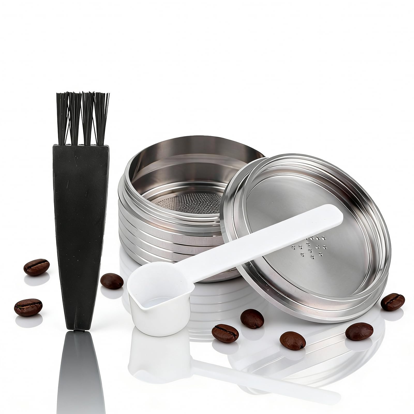Rvs Koffie Capsule Herbruikbare Hervulbare Koffie Capsule Cup Fit voor Koffiezetapparaat Machine Accessoire(Purper