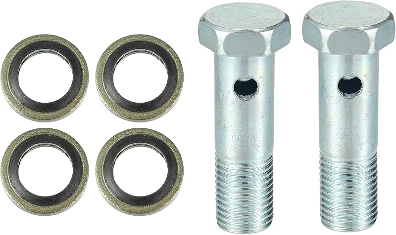 Kit de Parafusos Banjo para Freio X AUTOHAUX M14 x 1,5 com Arruelas – 2 parafusos
