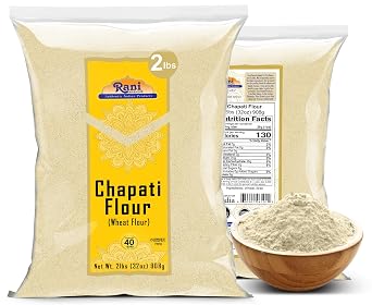 Rani Chapati Flour (100% Pure Whole Wheat Chakki Atta), For Making Roti & Indian Breads 32oz (2lbs) 908g ~ All Natural | Vegan | No Salt or Colors | NON-GMO | Kosher | Indian Origin