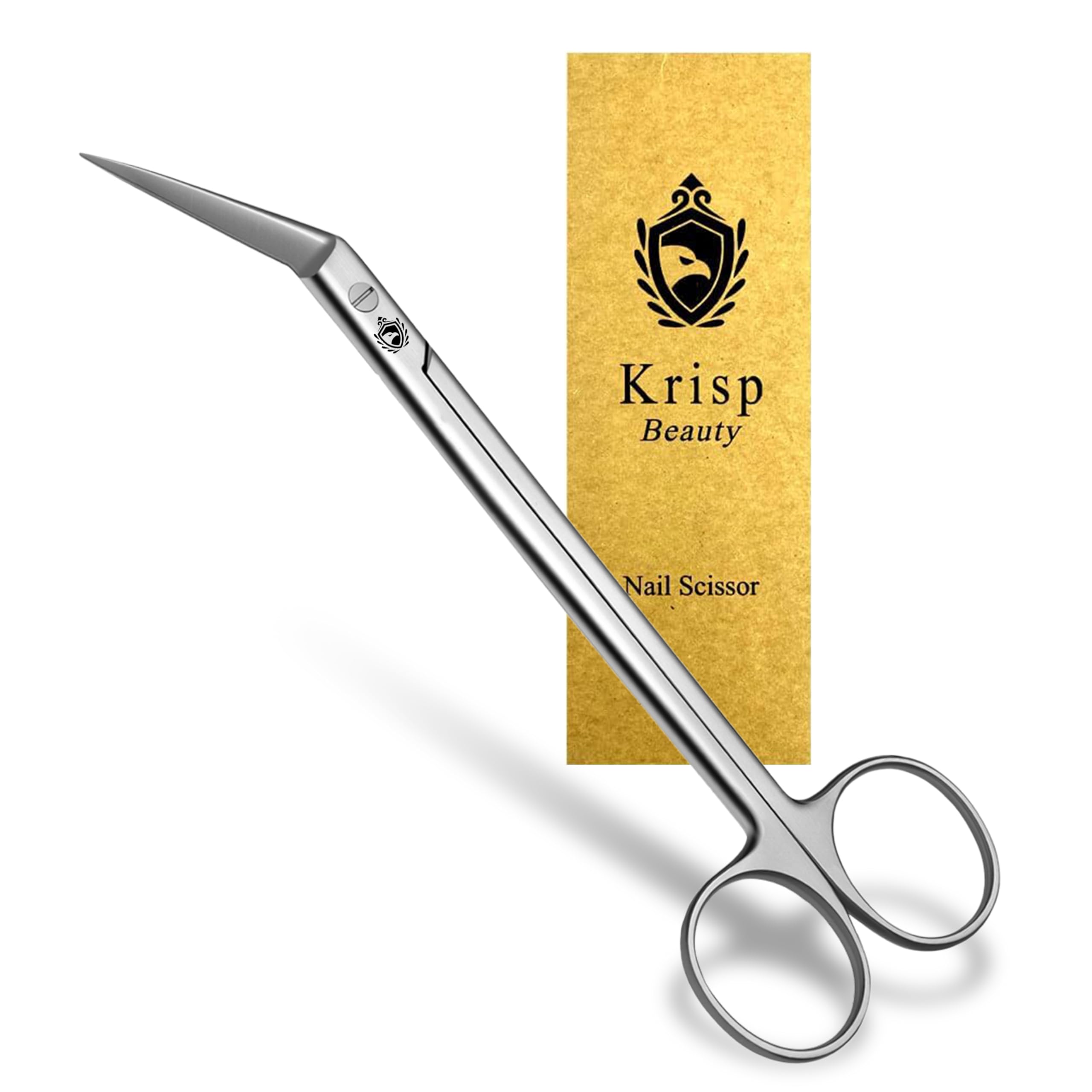 Long Handled Toenail Scissors Clippers - Diabetic Podiatrist Pedicure for Seniors Elderly Men Women Ingrown Toenails Fingernail Cuticle Nail Scissor/Shear Stainless Steel (6 Inch)