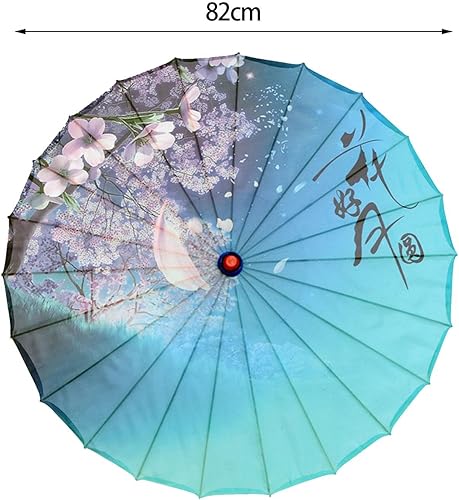 Miniatura 5 de 32 "Impermeable a prueba de viento hecho a mano chino aceitado paraguas paraguas paraguas pintura clásica danza accesorios paraguas