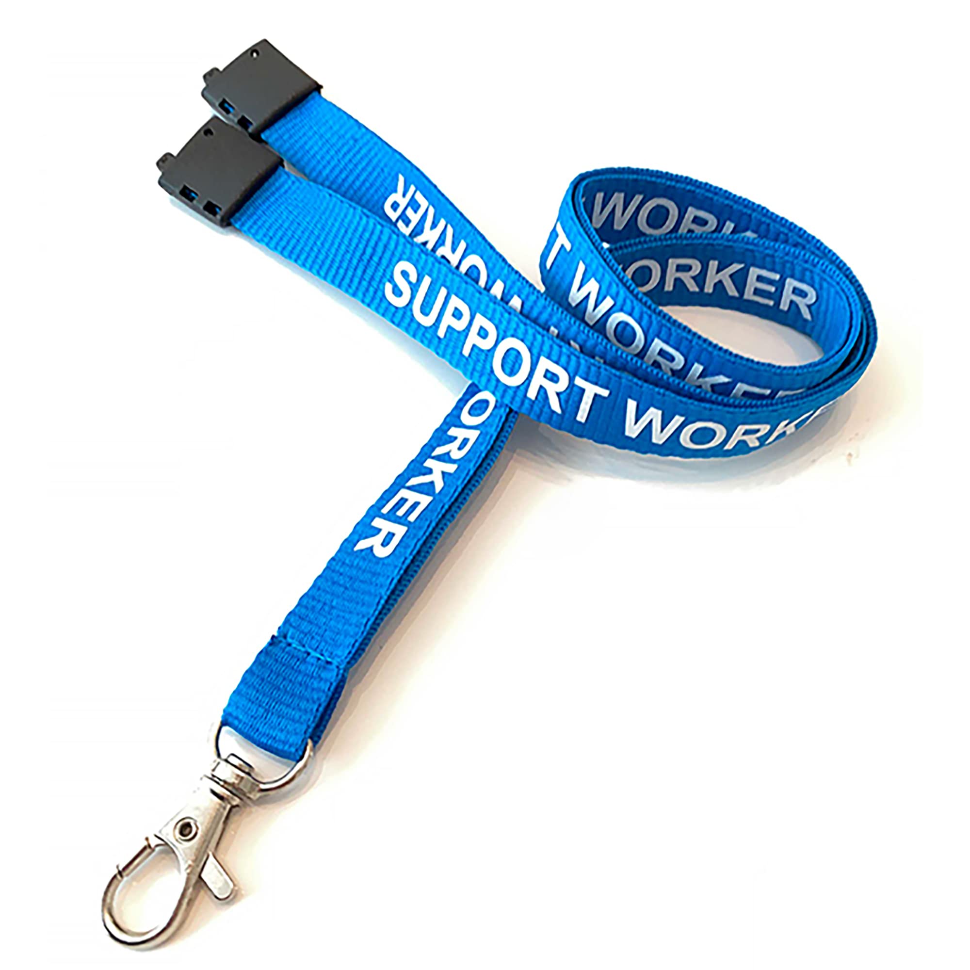 PCL Media ltd Support Worker Printed Lanyards With Safety Breakaway Clip for your ID Card Holder