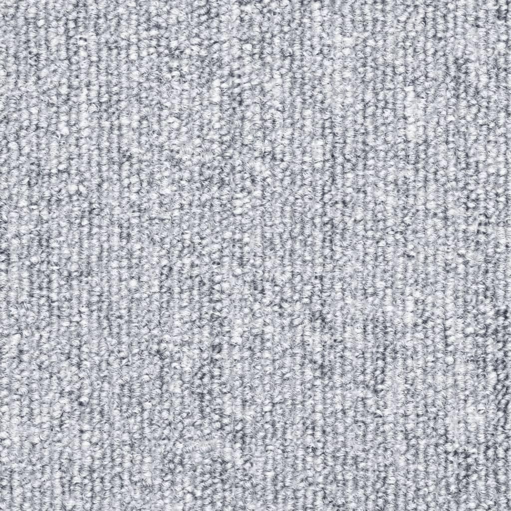 15 szt. maty na schody, jasnoszare, 56 x 17 x 3 cm, maty na schody, dywaniki na schody, samoprzylepne, nadają się do prania, antypoślizgowe, na drewniane schody wewnątrz