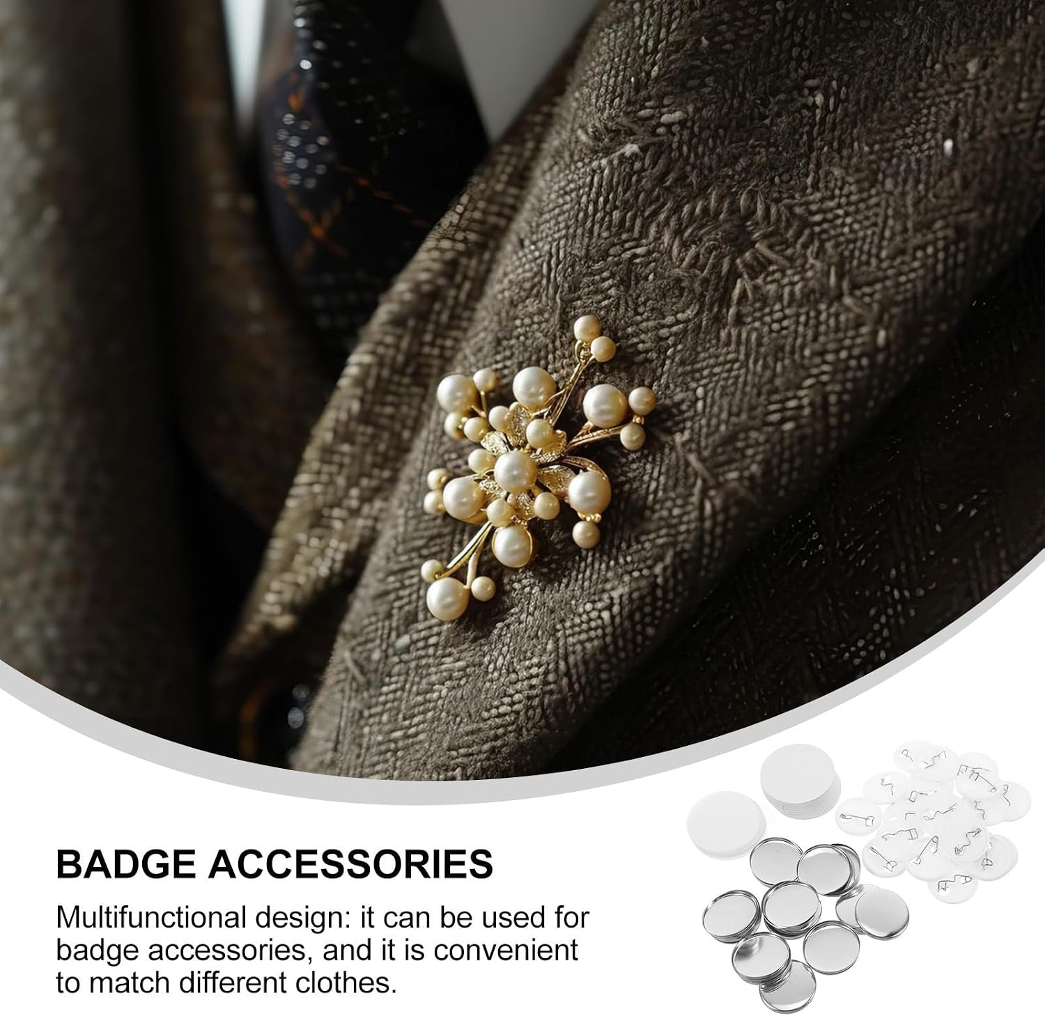 DIY Lapel Pins round Tinplate Badge Blanks for Events
