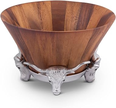 Arthur Court Salad Bowl with Stand